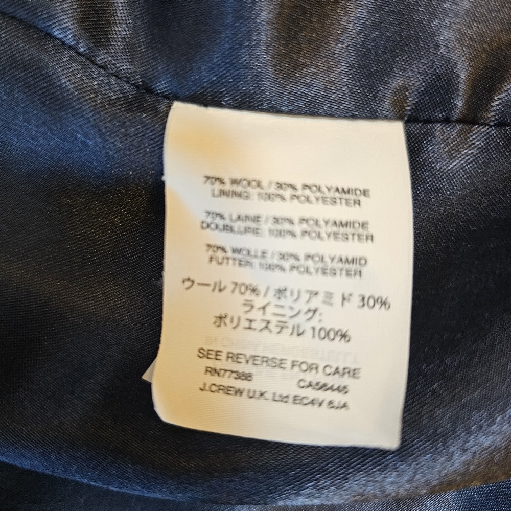 J.Crew Mercantile‎ Women's Cocoon Coat in Italian Stadium-Cloth Wool - Picture 5 of 9